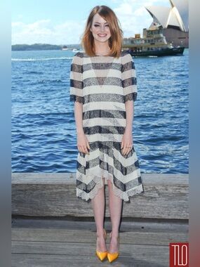 Chloé Pre-Fall 2014 Black & Ivory Lace Dress FR 36 Made in France Emma Stone Era